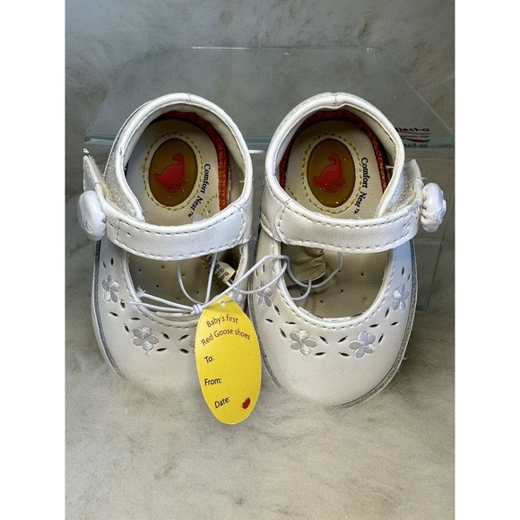 Red Goose Walker Shoes Baby Girl White Infant Layette Sneakers Collectors 3-6 Mo - Picture 11 of 16